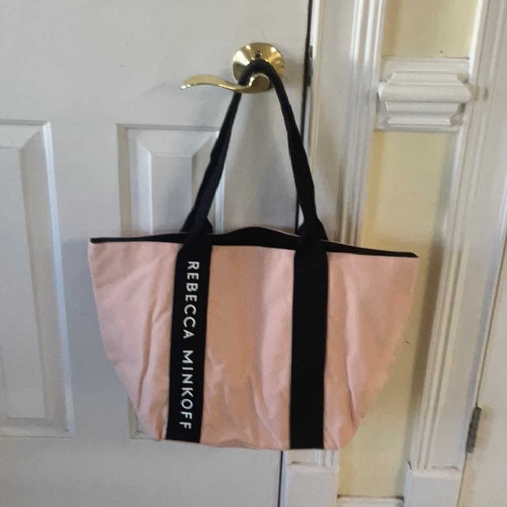 Rebecca Minkoff Pink and Black Tote Bag - Picture 2 of 4